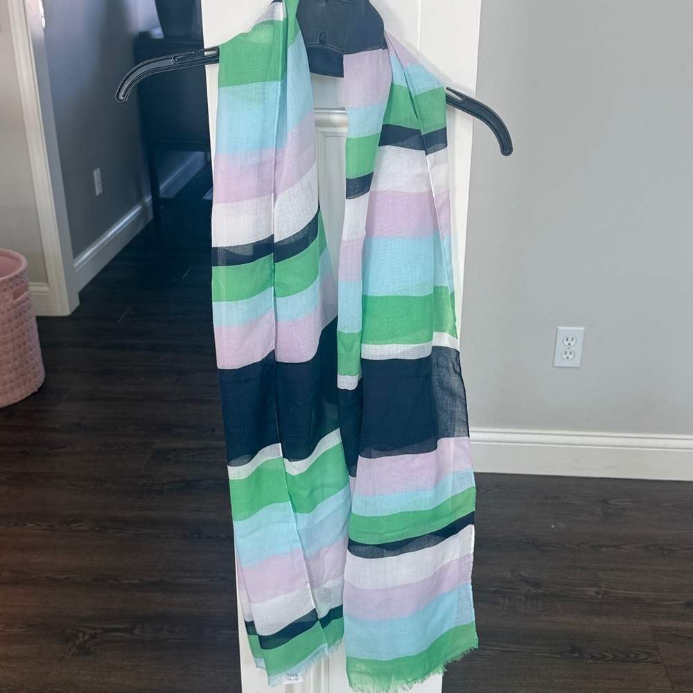 LOFT beach striped scarf NWT